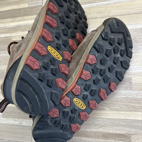 KEEN GDC 1112 Women's Hiking Boots Brown Leather Lace Up Size 8/40.5 More Like 9 - Picture 5 of 8